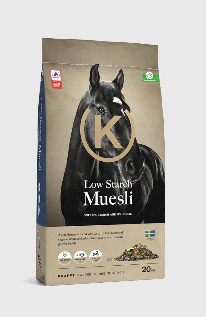 KRAFFT Low Starch Muesli 20 kg - Greenfeedstallochfoder.se