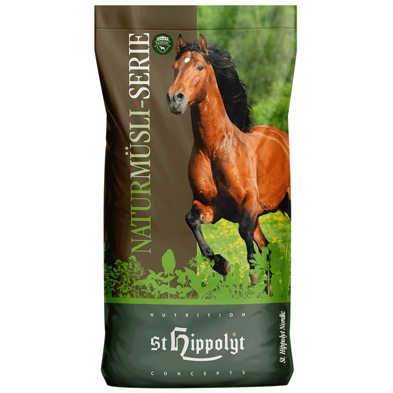 St Hippolyt Foder St Hippolyt Naturmusli med Örter 15Kg