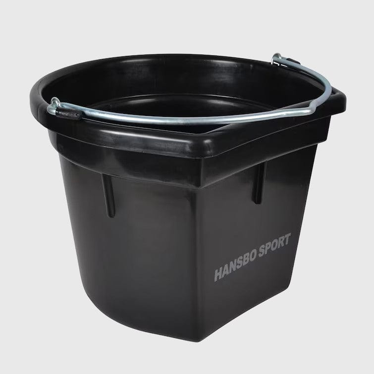 StallochFoder.se Stalltillbehör Svart Hink med flat sida 20 L