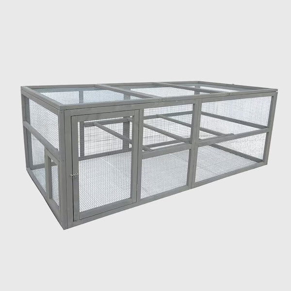 Willab Willab Hönsgård Viola grå, nät i botten