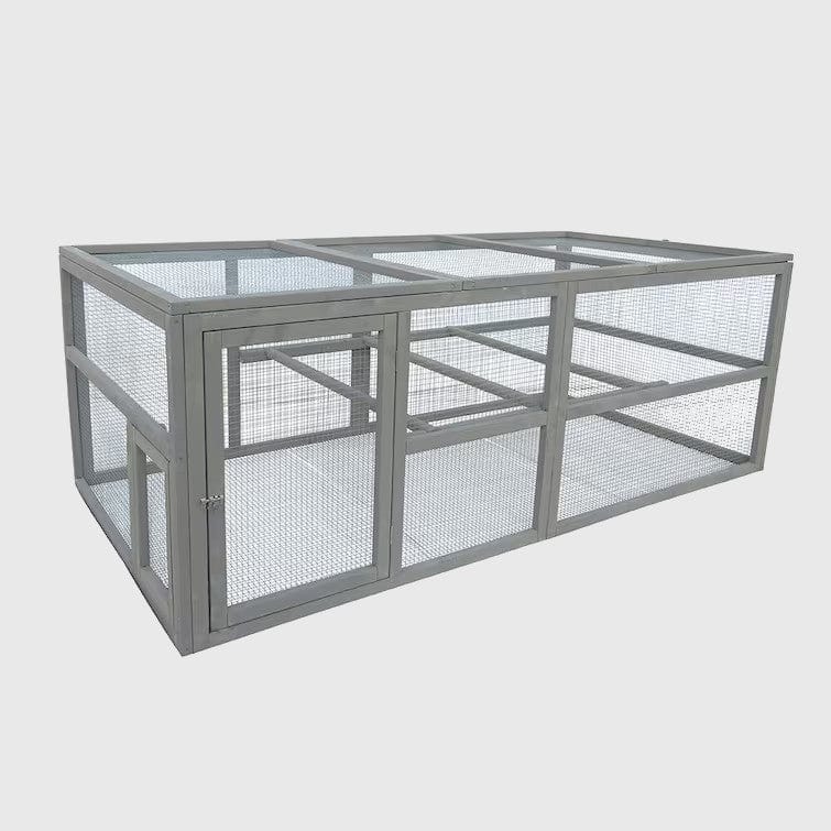 Willab Willab Hönsgård Viola grå, nät i botten