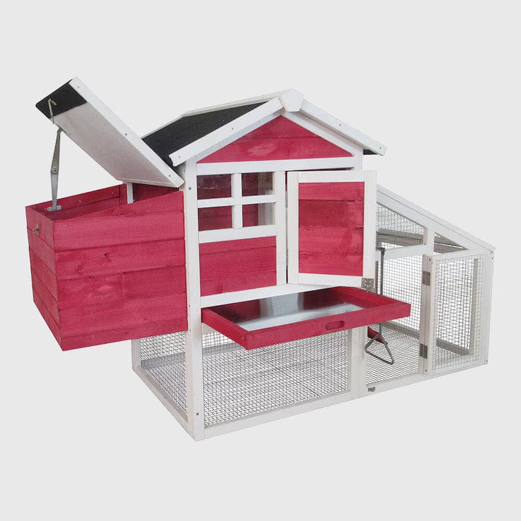 Willab Willab Hönshus Agda röd, nät i botten